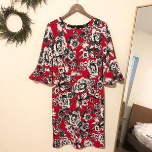 Retro inspired Shelby Palmer Red Floral Dress